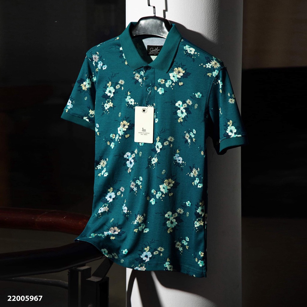 Áo thun nam polo cổ bẻ Just Men hoạ tiết nổi bật thời trang đẹp