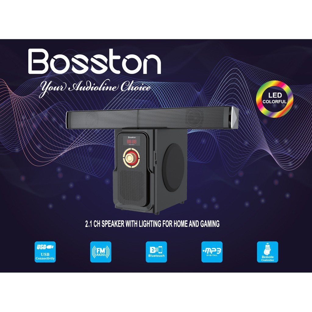 Loa vi tính Bosston bluetooth T4000-BT  2.1 - Bảo hành 12 tháng !!!