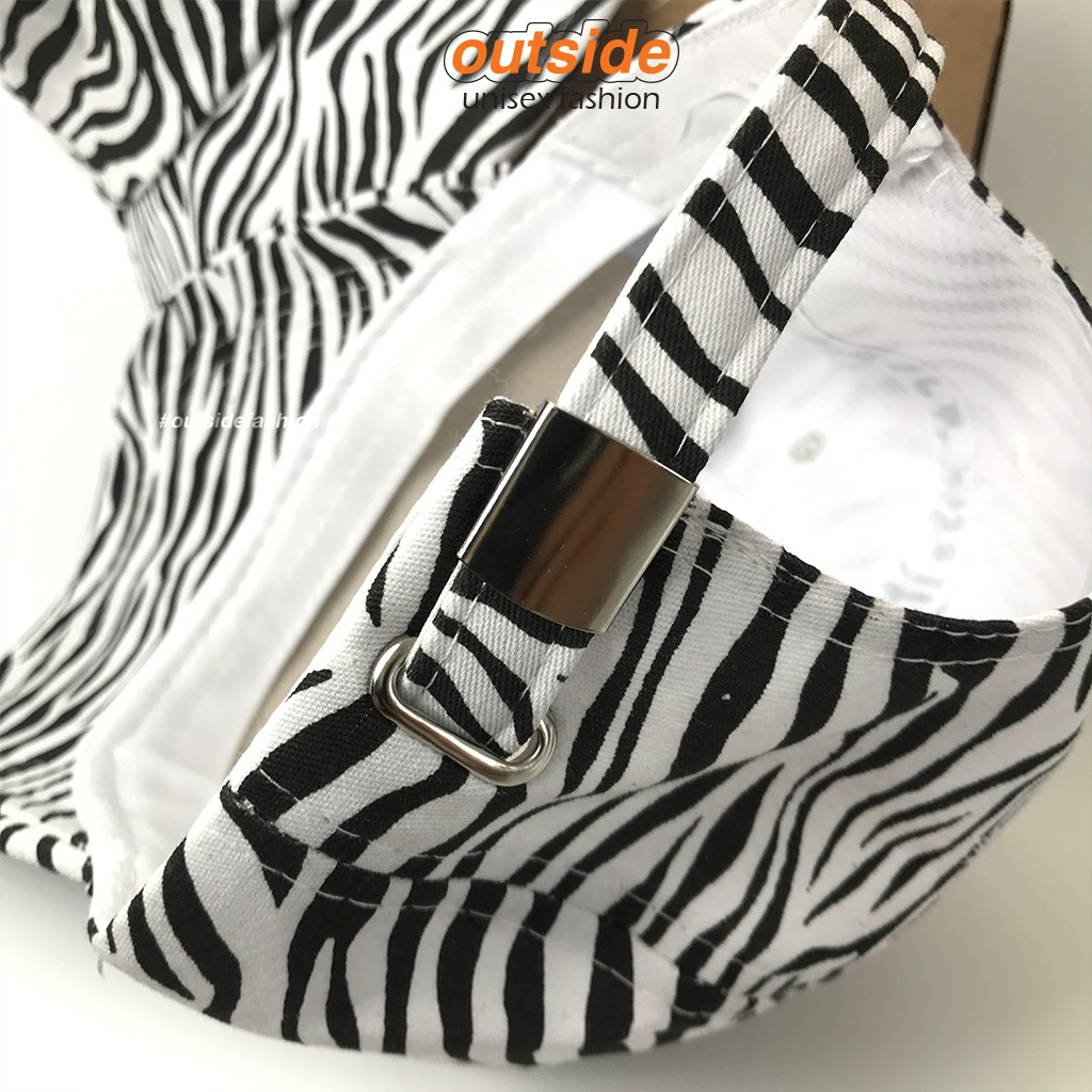 Mũ lưỡi trai nam nữ ngựa vằn, nón lưỡi trai nam họa tiết trắng đen style Ulzzang form unisex Outsidestreetwear N03
