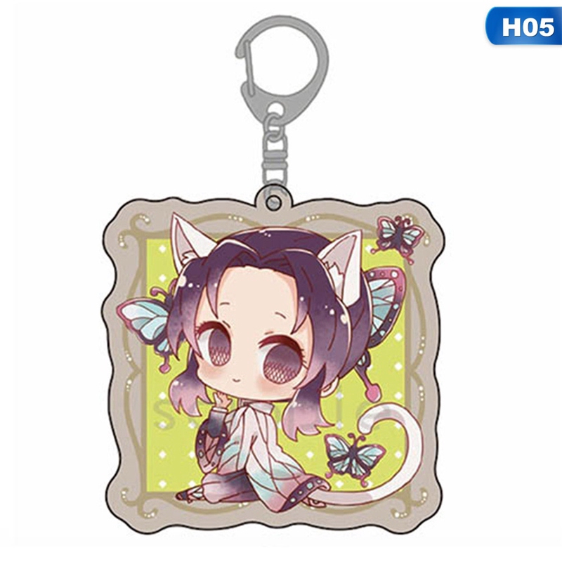 Tmdbyx  Móc khóa hình nhân vật trong anime Demon Slayer
