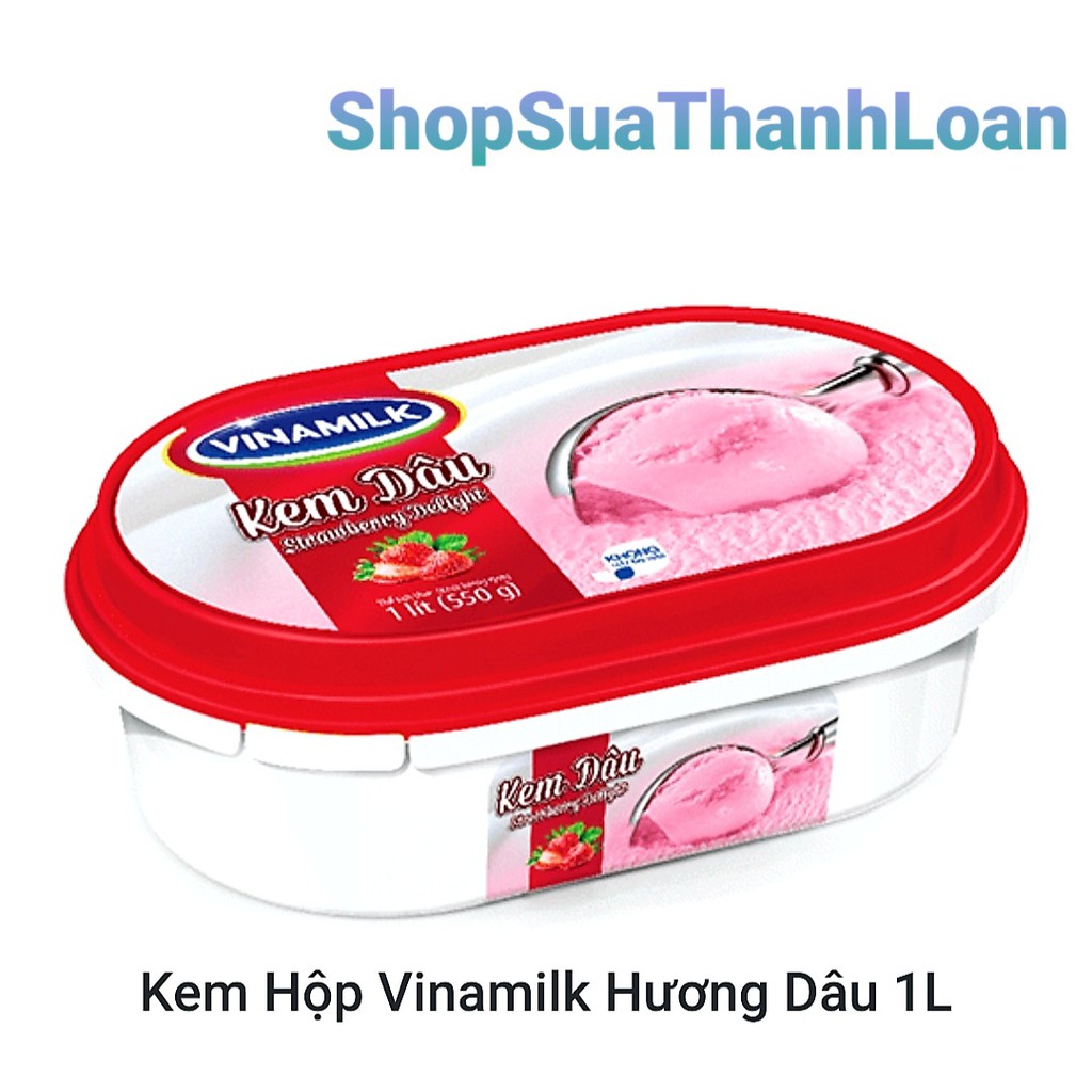 {Giao Grab-NowShip} KEM HỘP VINAMILK DỪA - HỘP 1L/ 450ML