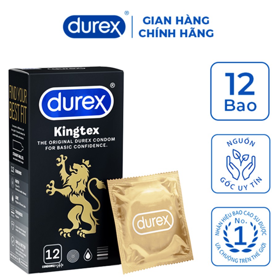 Bao cao su DUREX KINGTEX ôm sát