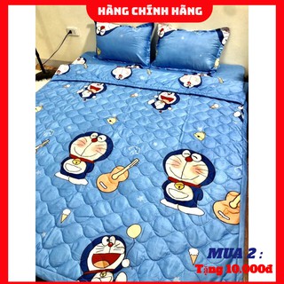 set 5 món chăn hè | chăn hè ga gối| ga gối poly -  mẫu đôrêmon (inbox chọn hàng)