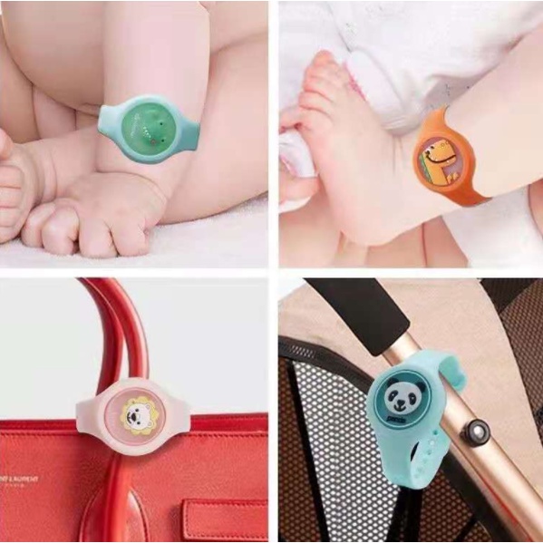 Đồng hồ tinh dầu đuổi muỗi phát sáng nhiều hình động vật cho bé