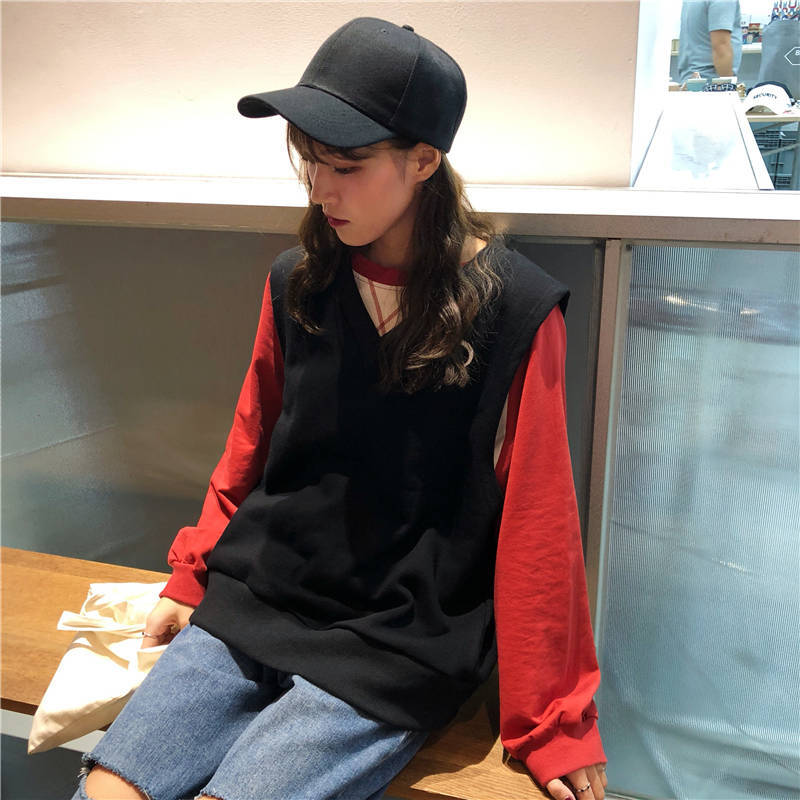 Áo gile bằng vải lông nhung thời trang cho nữ sinh