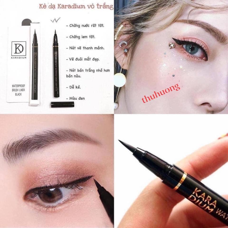 Bút Kẻ mắt Karadium Waterproof Brush Liner Black giá 105k