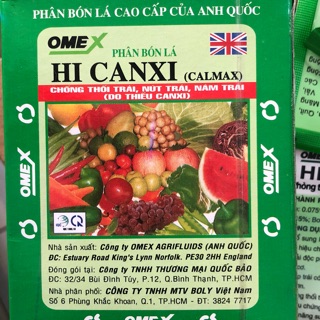 HI CANXI OMEX ( hộp 10 gói) Canxi nitrat dạng lỏng