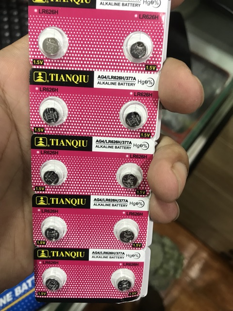 Pin Cúc Áo Đầu Đũa AG4 LR626H 377A