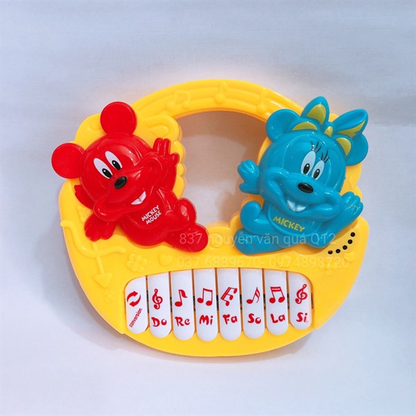 [ Đèn nhạc - Vui nhộn] Hộp đồ chơi đàn organ MICKEY sáng tạo M25-2