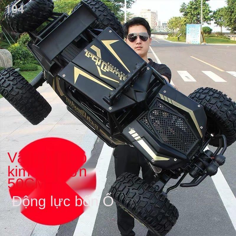 Yô tô điều khiển từ xa quá khổ xe trôi địa hình xe bốn bánh leo núi cỡ lớn Xe đạp đua tốc độ cao cậu bé sạc xe đồ chơi