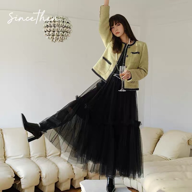 Chân váy vải tuyn cao cấp