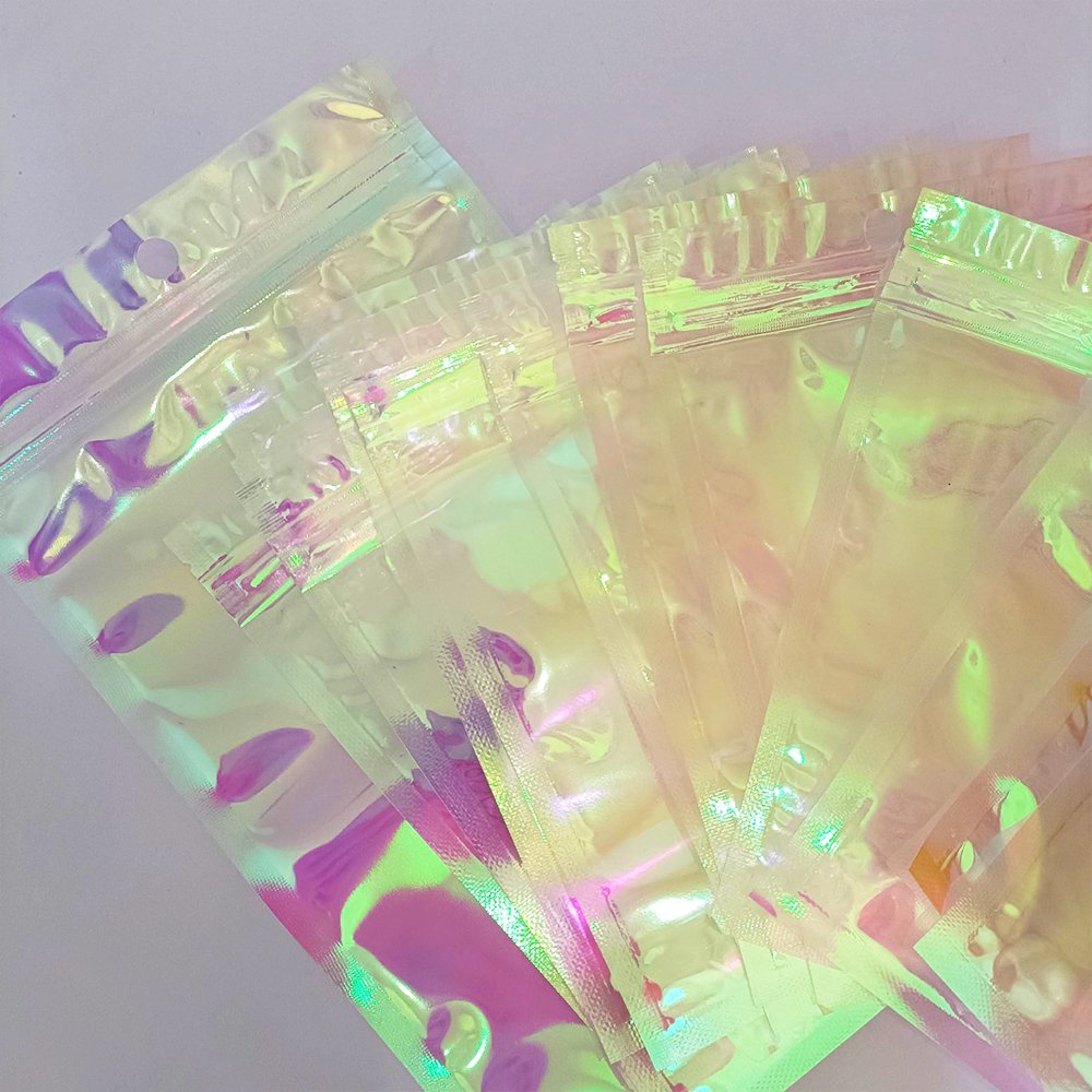 Xấp 10, 20 Túi zip Magic trong suốt- đổi màu xanh hồng theo nền tối/ nền sáng
