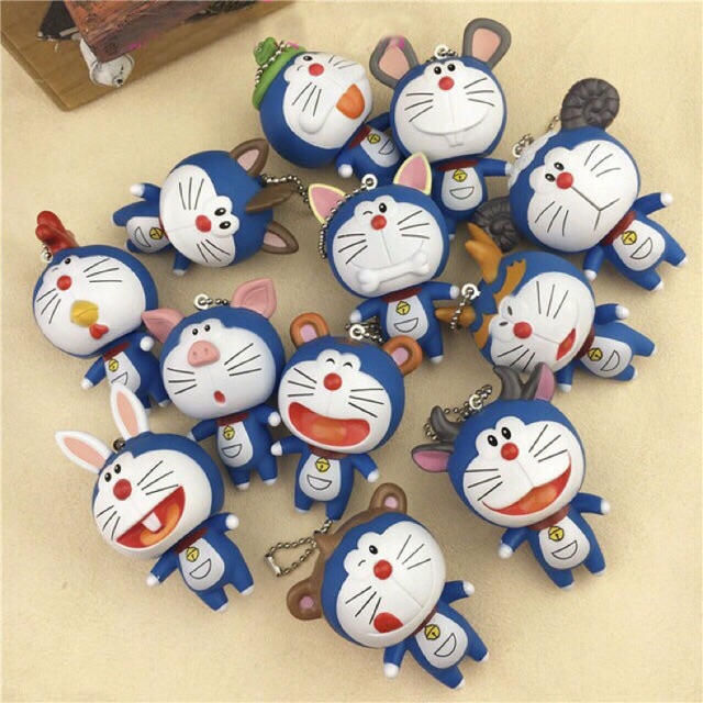 Set 12 móc khoá DOREMON 12 con giáp