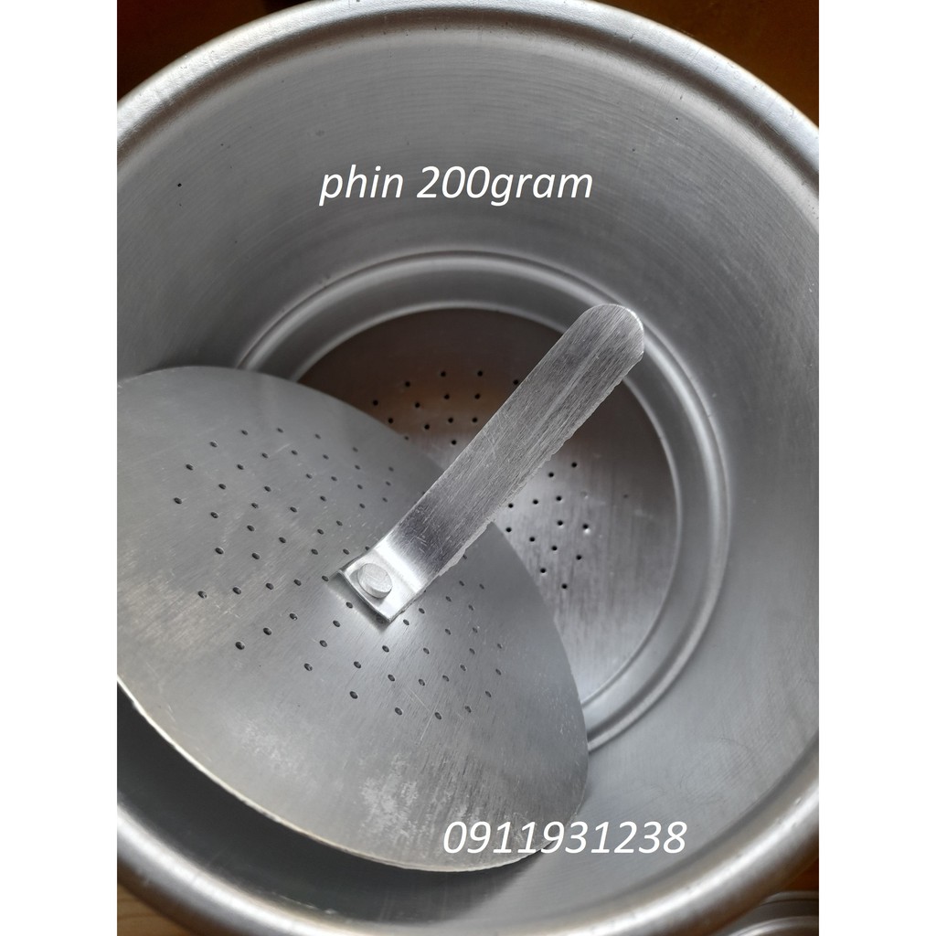 Phin cafe phin nhôm to phin pha cà phê cỡ lớn 100gram - 200gram