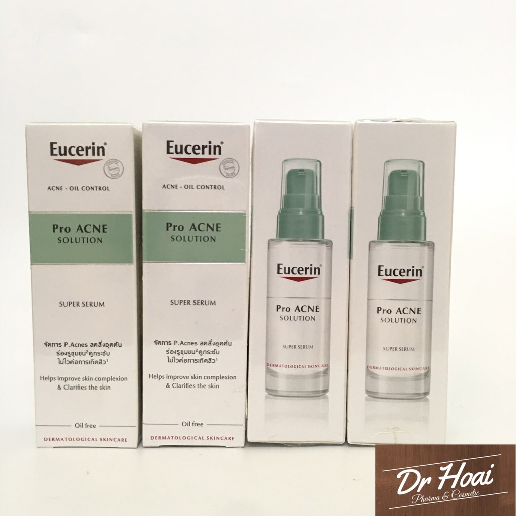 Serum Giảm Mụn Eucerin Pro Acne Solution Super Serum 30ml, Mờ Sẹo Giảm Nhờn - Tinh Chất Proacne Oil Control