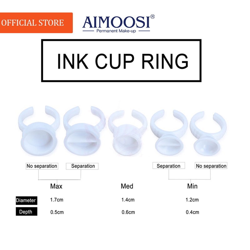 1 Cốc Mực Xăm Bằng Nhựa Và Cao Su Bền Bỉ Tiện Dụng