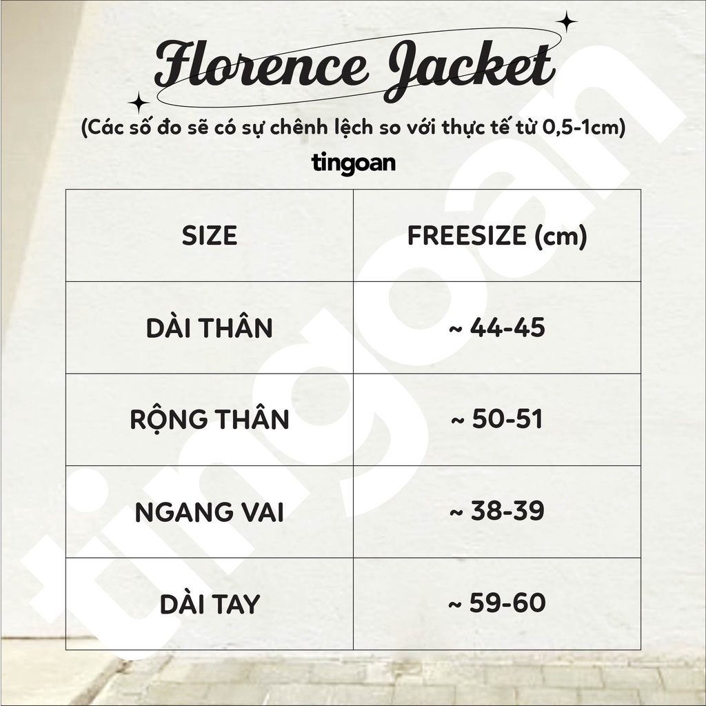 TINGOAN® - Áo khoác tweed lửng phẩy đen có cúc cài FLORENCE JACKET V2/BL phiên bản mới nhất tháng 10.2023