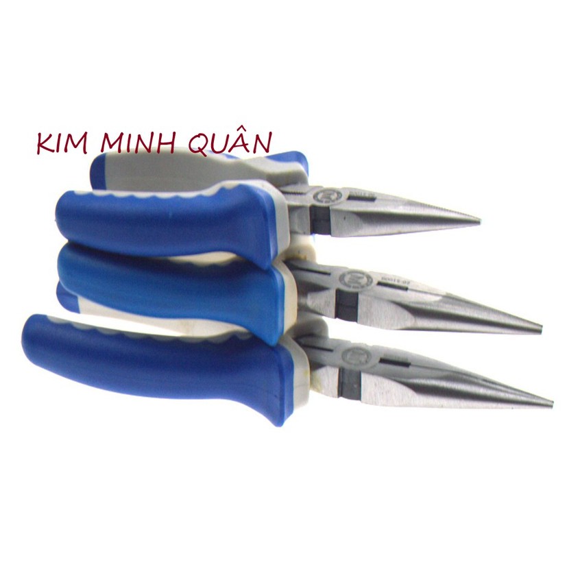 Kìm Nhọn Cán Xanh Trắng 150mm/6&quot;, 175mm/7&quot;, 200mm/8&quot; B0015 C-Mart