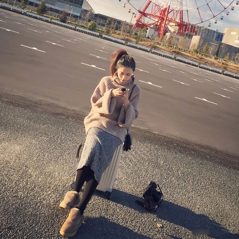 Áo Len Dáng Rộng Phong Cách Thời Trang Hàn Quốc
