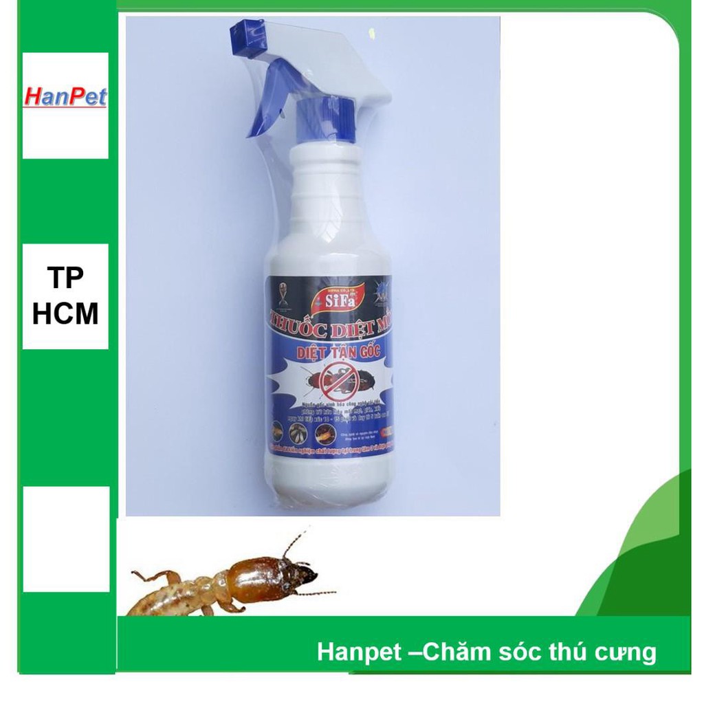 HN-SIFA-Thuốc diệt mối dạng xịt tiện dụng chai lớn 500gr có sẵn đầu phun Diệt mọt Diệp mối tận gốc