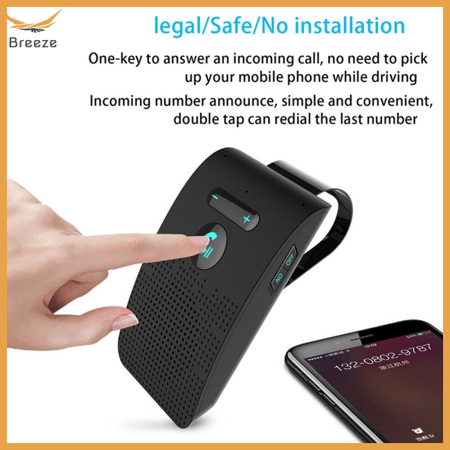 Loa Bluetooth Không Dây Sp09 Có Chức Năng Nghe Nhạc Và Đài Fm Rảnh Tay Cho Điện Thoại / Xe Hơi