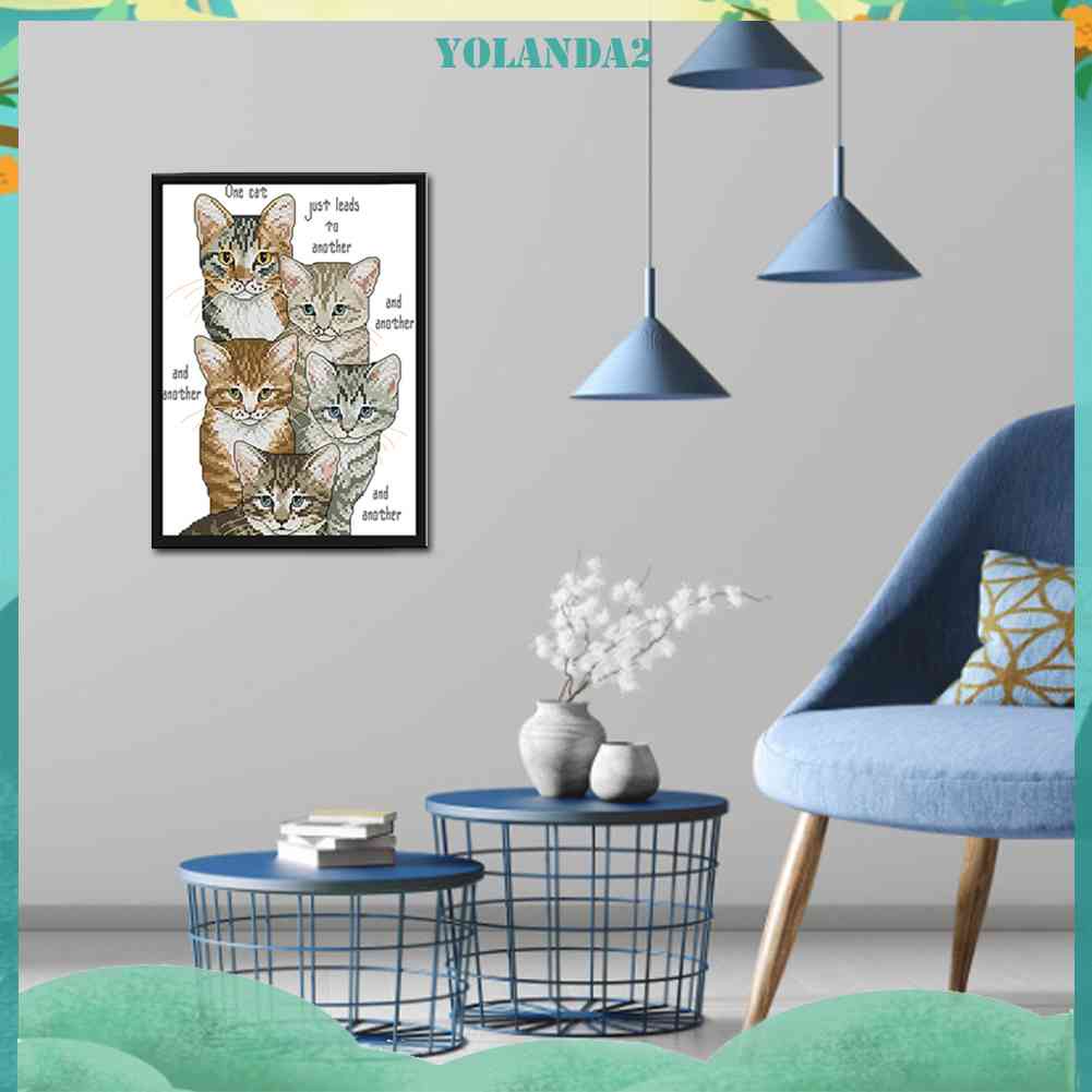 Bộ Dụng Cụ Thêu 14CT Hình Động Vật