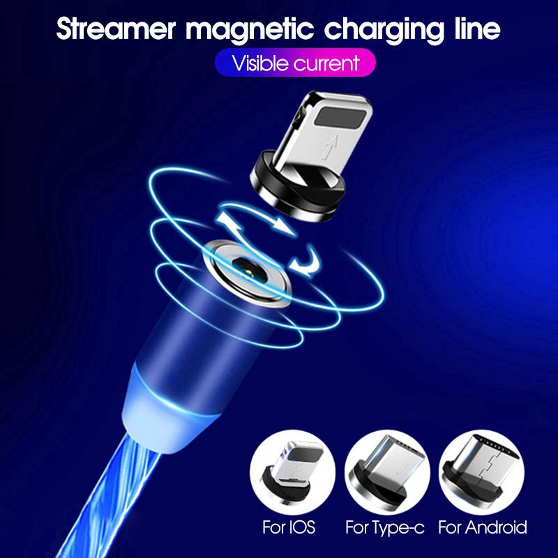 Đầu cáp sạc USB từ tính với đầu Type-C Lightning Micro USB chất lượng cao cho iOS Android