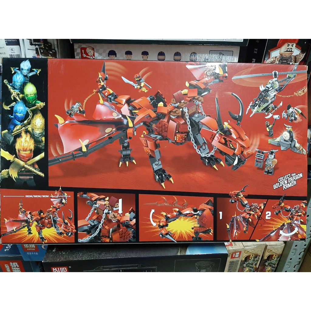 (CÓ SẴN) Lắp ráp ninjago 70653 Firstbourne Dragon Rồng đỏ ma hắc ám zimo 44003