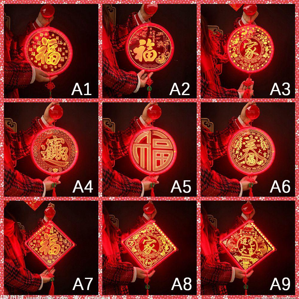 Đèn Lồng Treo Cửa Kính Trang Trí Năm Mới Phong Cách Trung Hoa