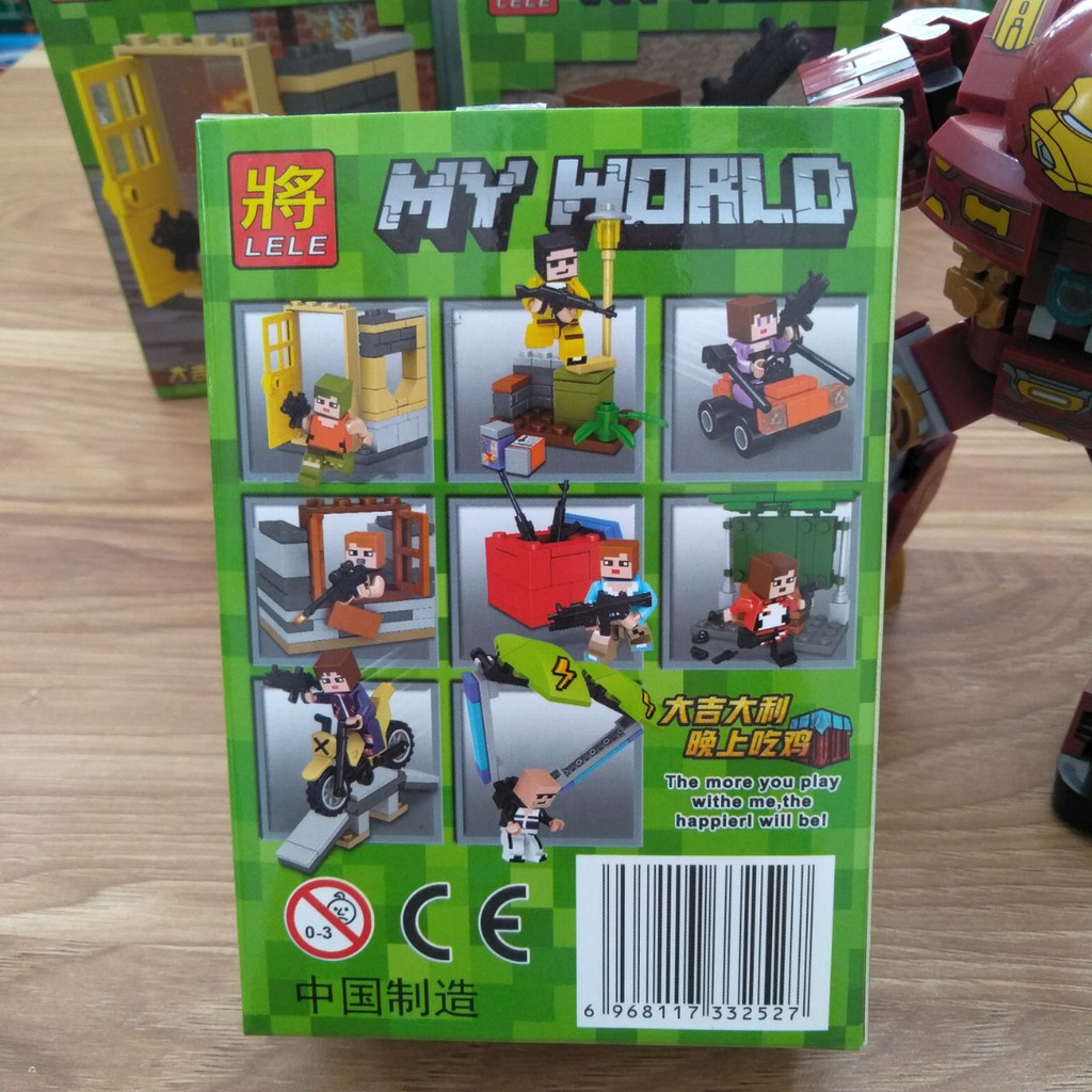 Lắp ráp xếp hình lego minecraft my world 33252 : 8 mẫu lego minecraft (Khách hàng chat chọn mẫu)