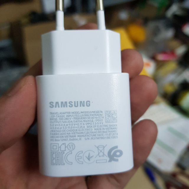 Củ sạc nhanh 25W samsung galaxy note 10 / note 10 plus chính hãng