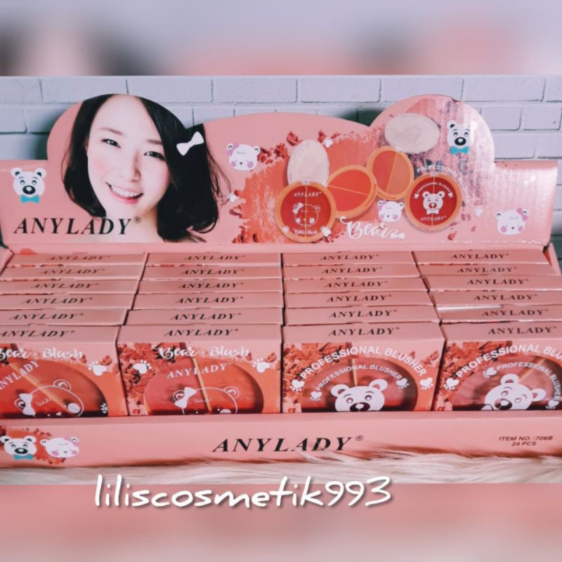 🌈🍓🐻 Phấn Má Hồng 2 Ngăn Anylady Bear Blush 706B Siêu Xinh | BigBuy360 - bigbuy360.vn