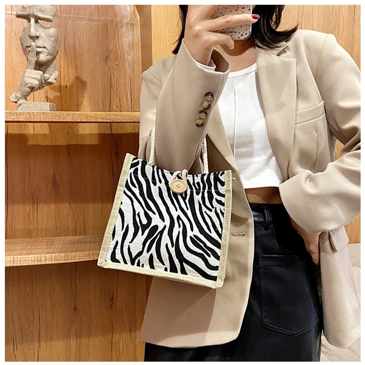 Túi Xách Tay Bằng Vải Canvas Thiết Kế Phong Cách Nhật Bản Giản Dị Dành Cho Nữ