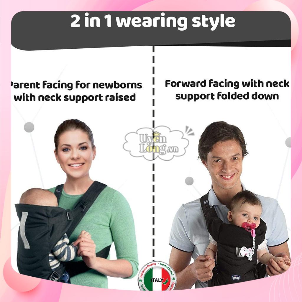 [Voucher Giảm 15K] Địu Trẻ Em Chicco Easyfit Baby Carrier Max.9kgs, Dễ Mặc, Dễ Điều Chỉnh Và Dễ Gập Gọn Mang