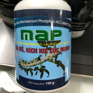 Phân bón Mono Amoni Photphat MAP hũ 100 gr / Ra rễ, kích kie cực mạnh ☘️
