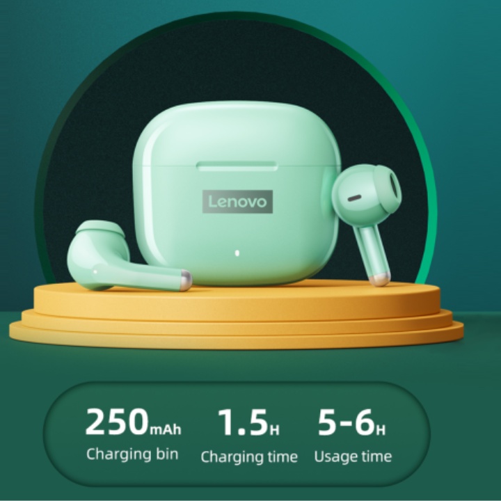 Tai nghe Bluetooth lenovo LP40PRO chống ồn điều khiển kép, chống thấm nước, phiên bản 2022 - Bảo hành 12 tháng