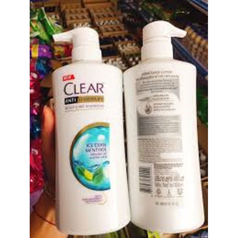 Dầu gội Clear bạc hà 480ml Thái Lan