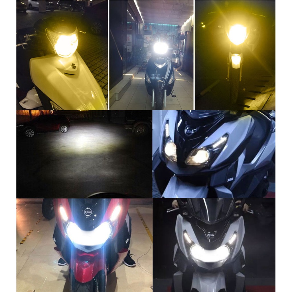 Đèn Pha Led LYMOYO H4 Ba20D Dc/ Ac 8-80v Cho Xe Mô Tô