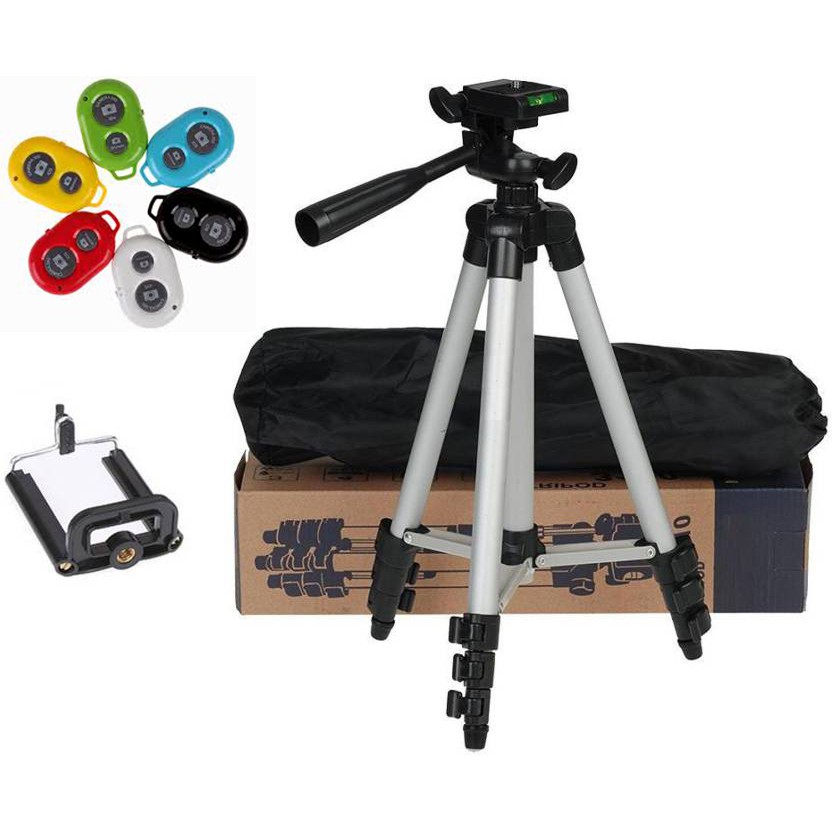 Chân Máy Chụp Hình Tripod 3110 + Remote Chụp Hình