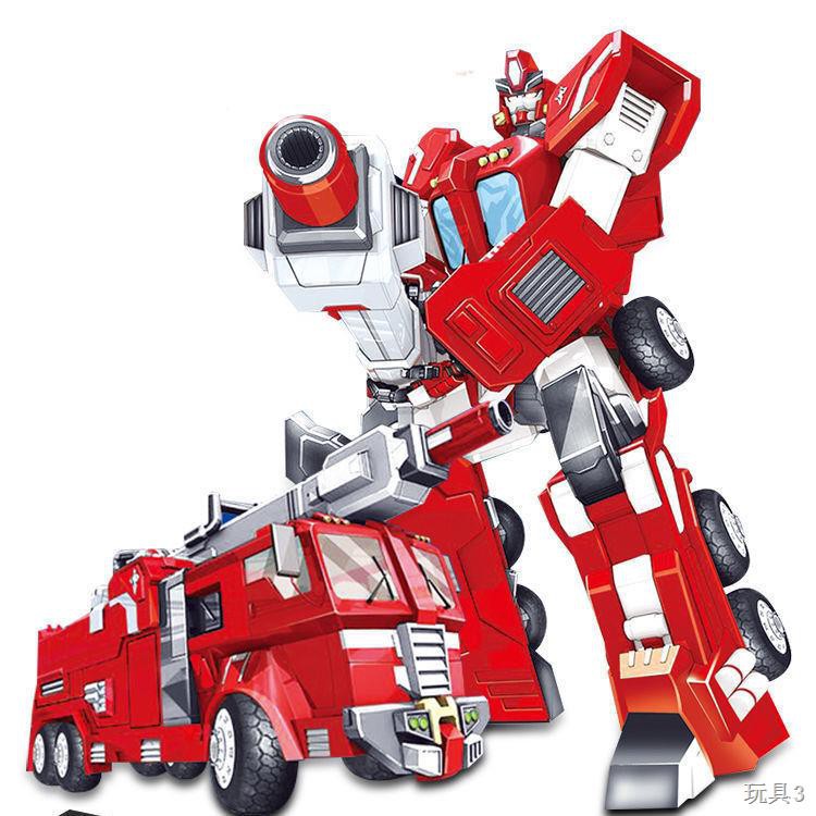◄☈☬Transformers Xe cứu hỏa Mô hình ô tô Robot Trẻ em Nam Phát triển trí tuệ Quà tặng 36 Tuổi Bán buôn đồ chơi