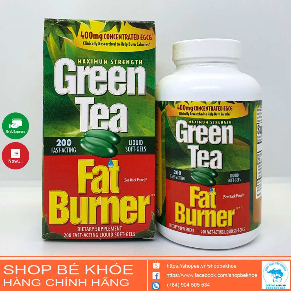 Viên Giảm Cân Trà xanh Green Tea Fat Burner 200 viên