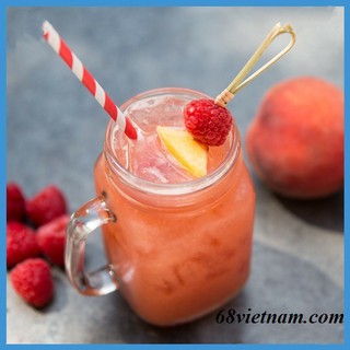 Ly thủy tinh có quai chữ màu và nắp màu kèm ống hút