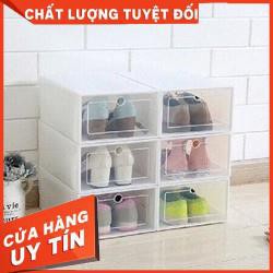 [XẢ KHO+FREE SHIP]  [ SIÊU SALE ]   HỘP ĐỰNG GIÀY DÉP BẰNG NHỰA CỨNG TRONG SUỐT