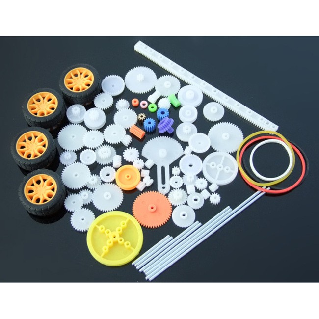 Set 78 món bánh răng bằng nhựa cho xe đồ chơi