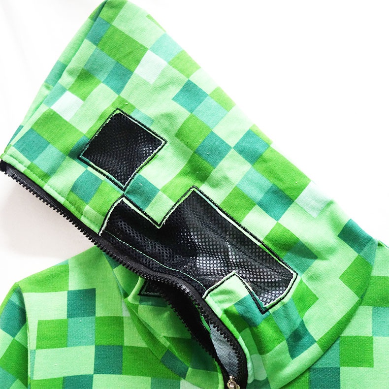 Mine Thủ Công Creeper Trang Phục Hóa Trang Áo Hoodie Có Mặt Nạ Che Phủ Toàn Diện Làm Quà Tặng Tốt Nhất Cho Dịp Halloween Và Chirstmas