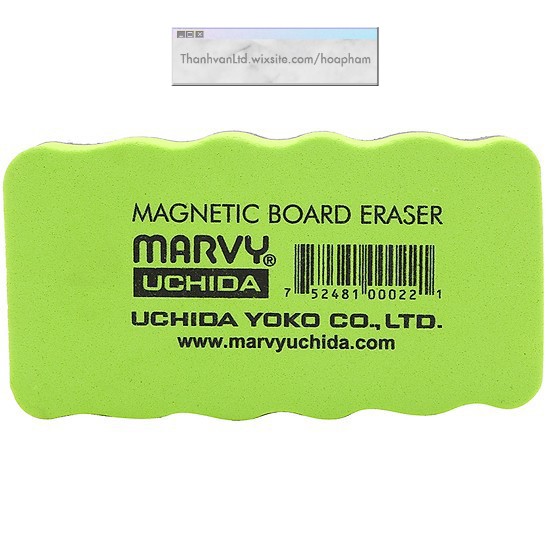 Đồ lau bảng có nam châm - Lau bảng có từ tính gắn lên bảng | Marvy BE02 Magnetic Whiteboard Eraser ( amu2 xanh lá)