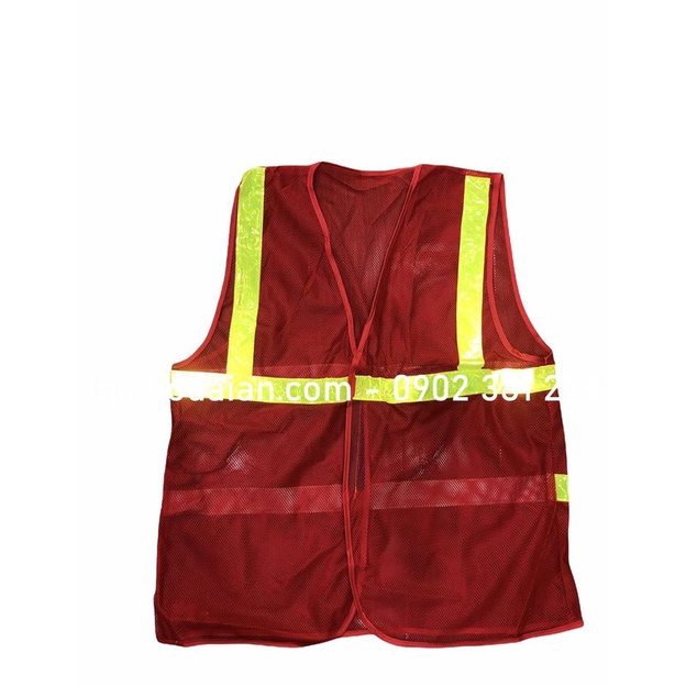 Áo phản quang lưới công nhân - phản quang nhựa
