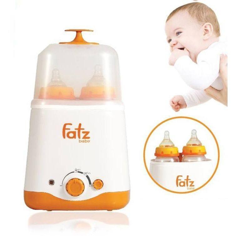 [CHÍNH HÃNG] MÁY HÂM SỮA 2 BÌNH CỔ RỘNG THẾ HỆ MỚI FATZBABY FB3012SL