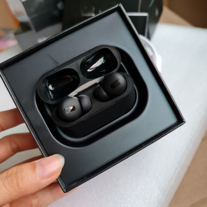 Tai nghe Bluetooth AiBots Pro đen siêu đặc biệt, Định vị, cảm ứng đa điểm thông minh, Định vị chính xác, Chuẩn sạc K dây