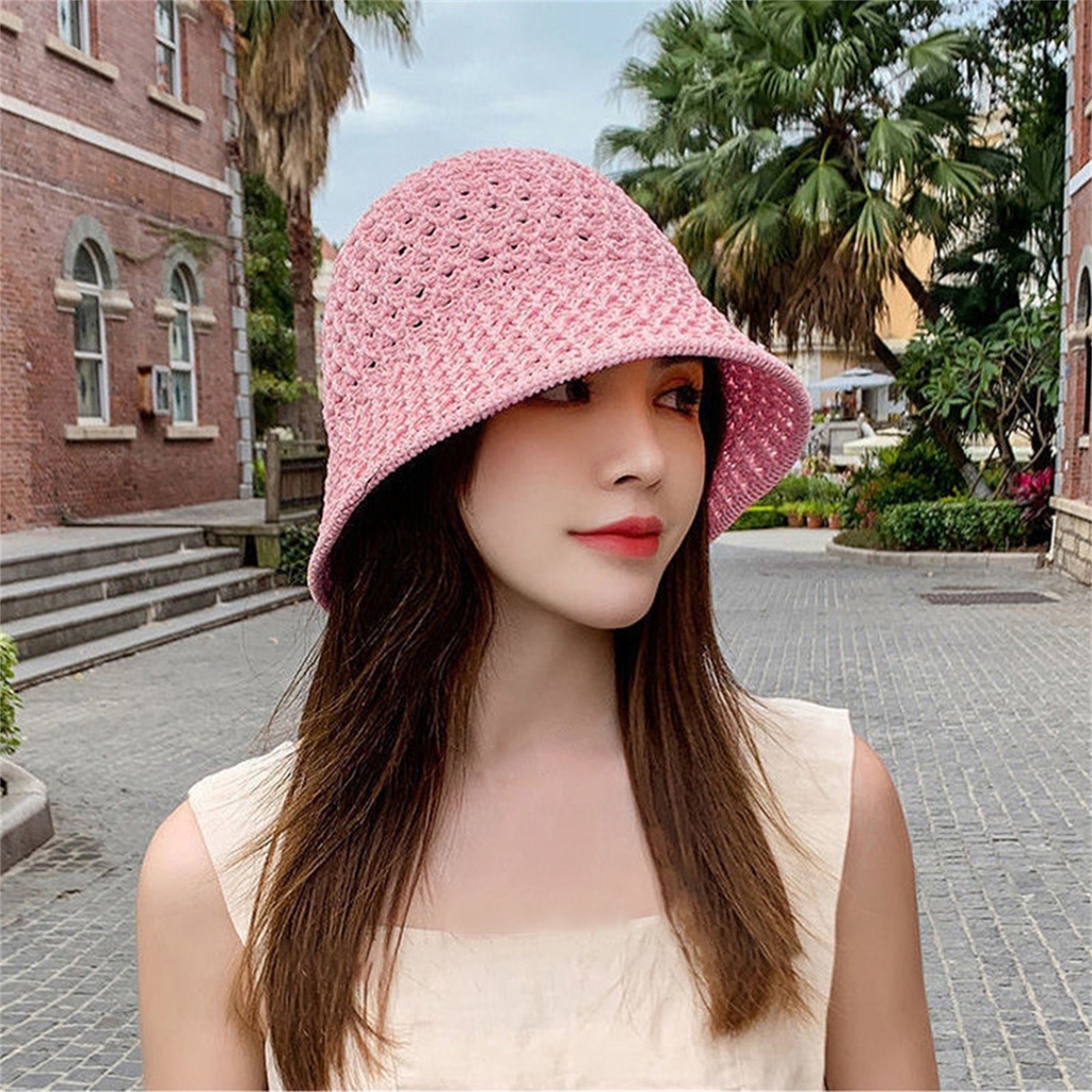 Nón Tai Bèo Chất Liệu Polyester Thoáng Khí Chống Tia UV Kiểu Dáng Thanh Lịch Cho Nữ